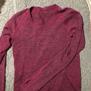 Red Lululemon Long sleeve